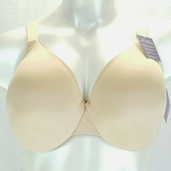 Catherines Womens Full-Coverage Smooth Underwire Bra Beige Lined Plus Size - Picture 1 of 3
